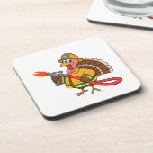 Dessous-de-verre Camions pompiers Thanksgiving Turquie (Côté gauche)