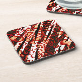 Dessous-de-verre Camo léopard rouge (Côté gauche)