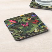 Dessous-de-verre camouflage papillon (Côté gauche)