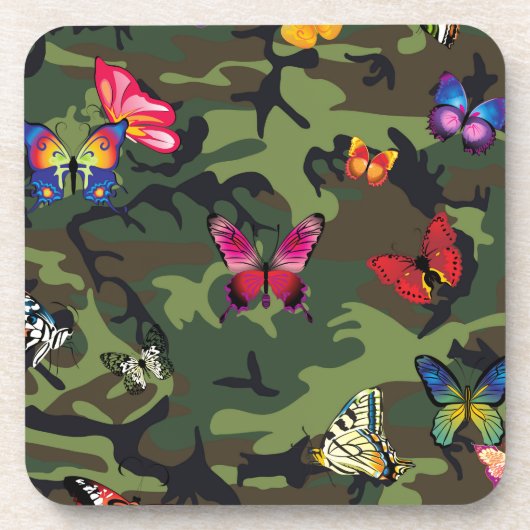 Dessous-de-verre camouflage papillon (Devant)