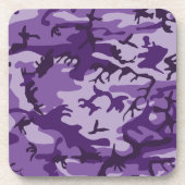 Dessous-de-verre Camouflage Violet, Militaire, Armée (Devant)