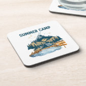 Dessous-de-verre Camp d'été de conception simple (Côté gauche)