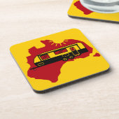 Dessous-de-verre Camping Caravan australien (Côté gauche)