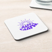 Dessous-de-verre Camping heureux (Côté gauche)