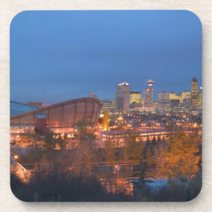 Dessous-de-verre Canada, Alberta, Calgary : Skyline de la ville du