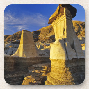 Dessous-de-verre Canada, Alberta, Drumheller. Hoodoos.