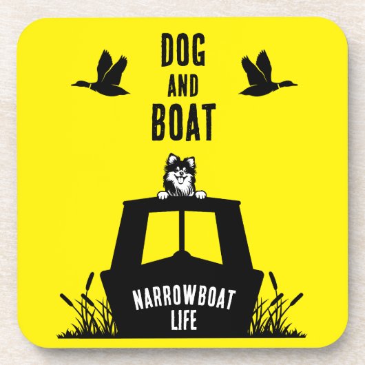 Dessous-de-verre Canalbateau Narrowboat Vie (Devant)