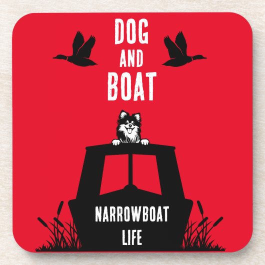 Dessous-de-verre Canalbateau Narrowboat Vie (Devant)