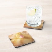 Dessous-de-verre Canard Jaune Fuzzy Bébé de Pâques Canard (Côté Droit)