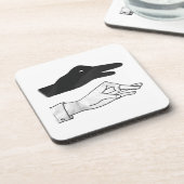 Dessous-de-verre Canard Silhouette main (Côté gauche)