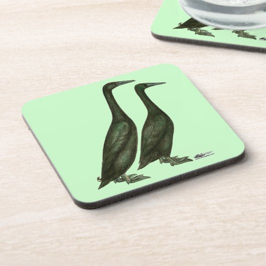 Dessous-de-verre Canards noirs (Côté gauche)