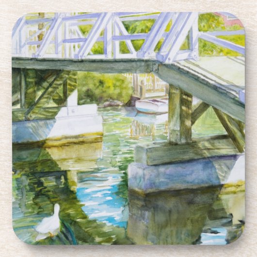 Dessous-de-verre Canards sous un pont (Devant)