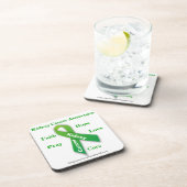 Dessous-de-verre Cancer du rein Ribbon vert (Côté Droit)