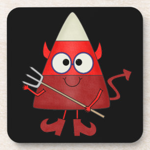 Dessous-de-verre Candy Corn Devil Halloween