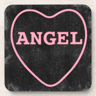 Dessous-de-verre Candy rose Angel Coeur Valentine Design