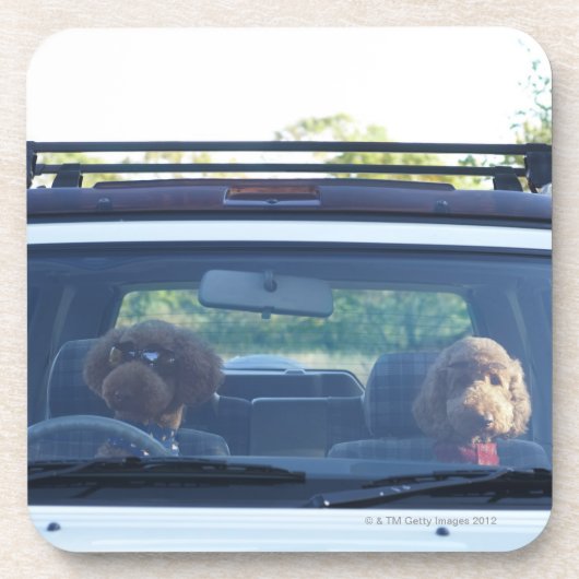 Dessous-de-verre caniche standard 4 (Devant)