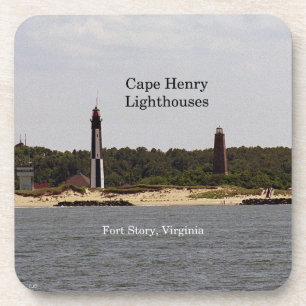 Dessous-de-verre Cape Henry Lighthouse ensemble de 6 dessous de ver