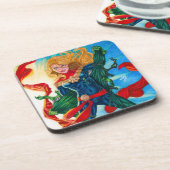 Dessous-de-verre Capitaine Marvel ~ Carol Danvers (Côté gauche)