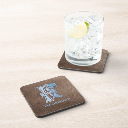 Dessous-de-verre Capitale décorative botanique médiévale F (Côté Droit)