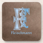 Dessous-de-verre Capitale décorative botanique médiévale F (Devant)