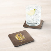 Dessous-de-verre Capitale décorative botanique médiévale G (Côté Droit)