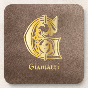 Dessous-de-verre Capitale décorative botanique médiévale G