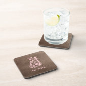 Dessous-de-verre Capitale décorative botanique médiévale J (Côté Droit)