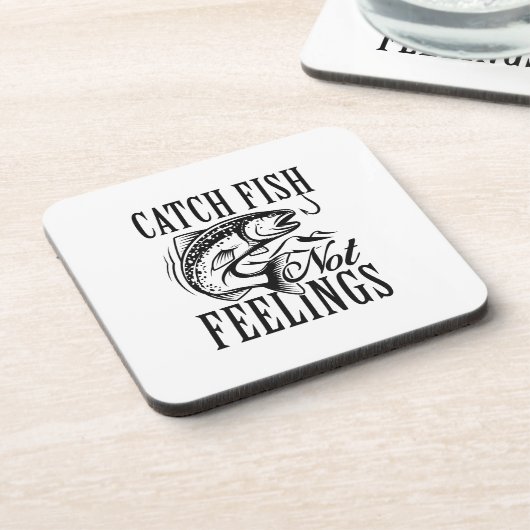 Dessous-de-verre Capter le poisson pas les sentiments (Côté gauche)