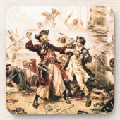 Dessous-de-verre Capture, Barbe noire pirate, Revenge de la reine A (Devant)