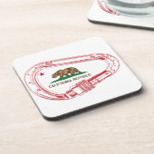 Dessous-de-verre Carabiner d'Escalade californienne (Côté gauche)