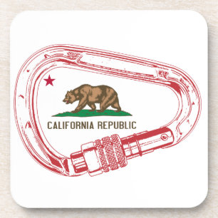 Dessous-de-verre Carabiner d'Escalade californienne