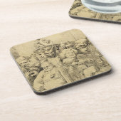 Dessous-de-verre Caractères littéraires assemblés autour du (Côté gauche)