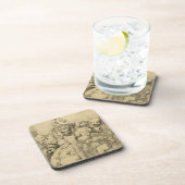 Dessous-de-verre Caractères littéraires assemblés autour du (Côté Droit)