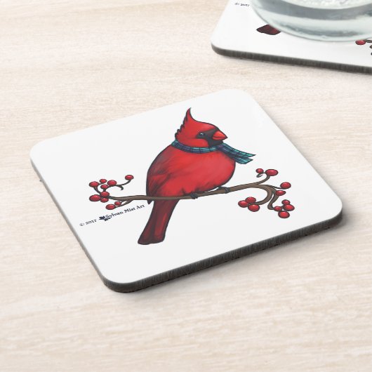 Dessous-de-verre Cardinal de Noël (Côté gauche)