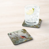 Dessous-de-verre Cardinal de Wax Myrtle (Côté Droit)