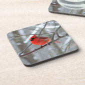 Dessous-de-verre Cardinal hivernal de Chipper (Côté gauche)