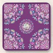 Dessous-de-verre Cardinal Red Rosace (Devant)