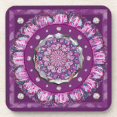 Dessous-de-verre Cardinal Red Rosace (Devant)