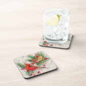 Dessous-de-verre Cardinaux Noël en couple (Côté Droit)