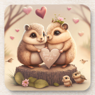 Dessous-de-verre Caricature de petits ours mignons