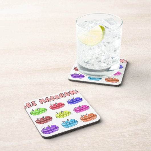 Dessous-de-verre Caricature des Macarons (Côté Droit)