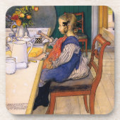 Dessous-de-verre Carl Larsson A Late Risques Miserable Breakfast (Devant)