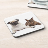 Dessous-de-verre Carlin et chat birman (Côté gauche)