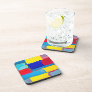 Dessous-de-verre "Carnaval de Cobalt" Art Abstrait