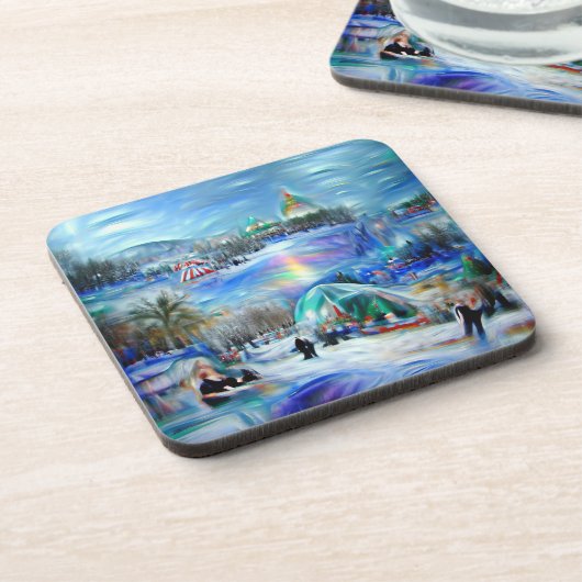 Dessous-de-verre Carnaval d'hiver (Côté gauche)