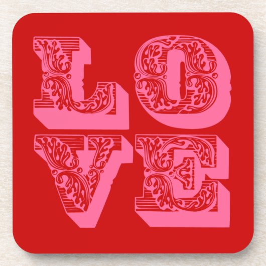 DESSOUS-DE-VERRE CARRÉ AMOUR (Devant)