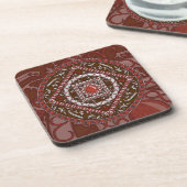 Dessous de verre Carré Aries Mandala (Côté gauche)