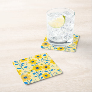 DESSOUS-DE-VERRE CARRÉ EN PAPIER 