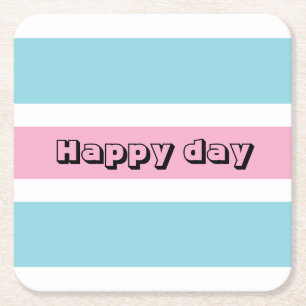 DESSOUS-DE-VERRE CARRÉ EN PAPIER