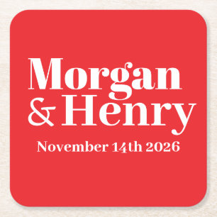 DESSOUS-DE-VERRE CARRÉ EN PAPIER